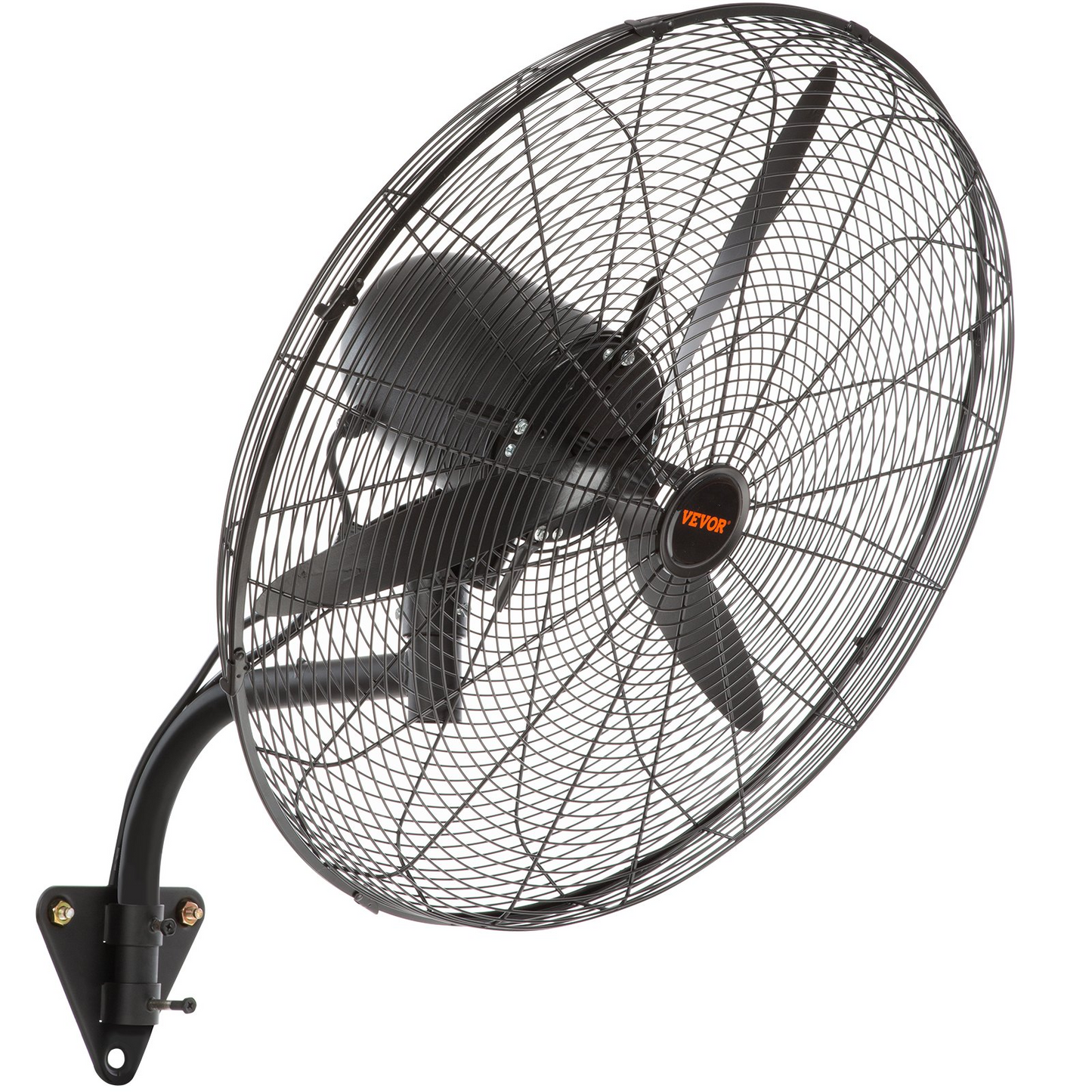 VEVOR Wall-Mount Misting Fan, 30 Inch, 3-speed High Velocity Max. 9500 CFM, Waterproof Oscillating Industrial Wall Fan, Commercial or Residential for Warehouse, Greenhouse, Workshop, Black, ETL Listed