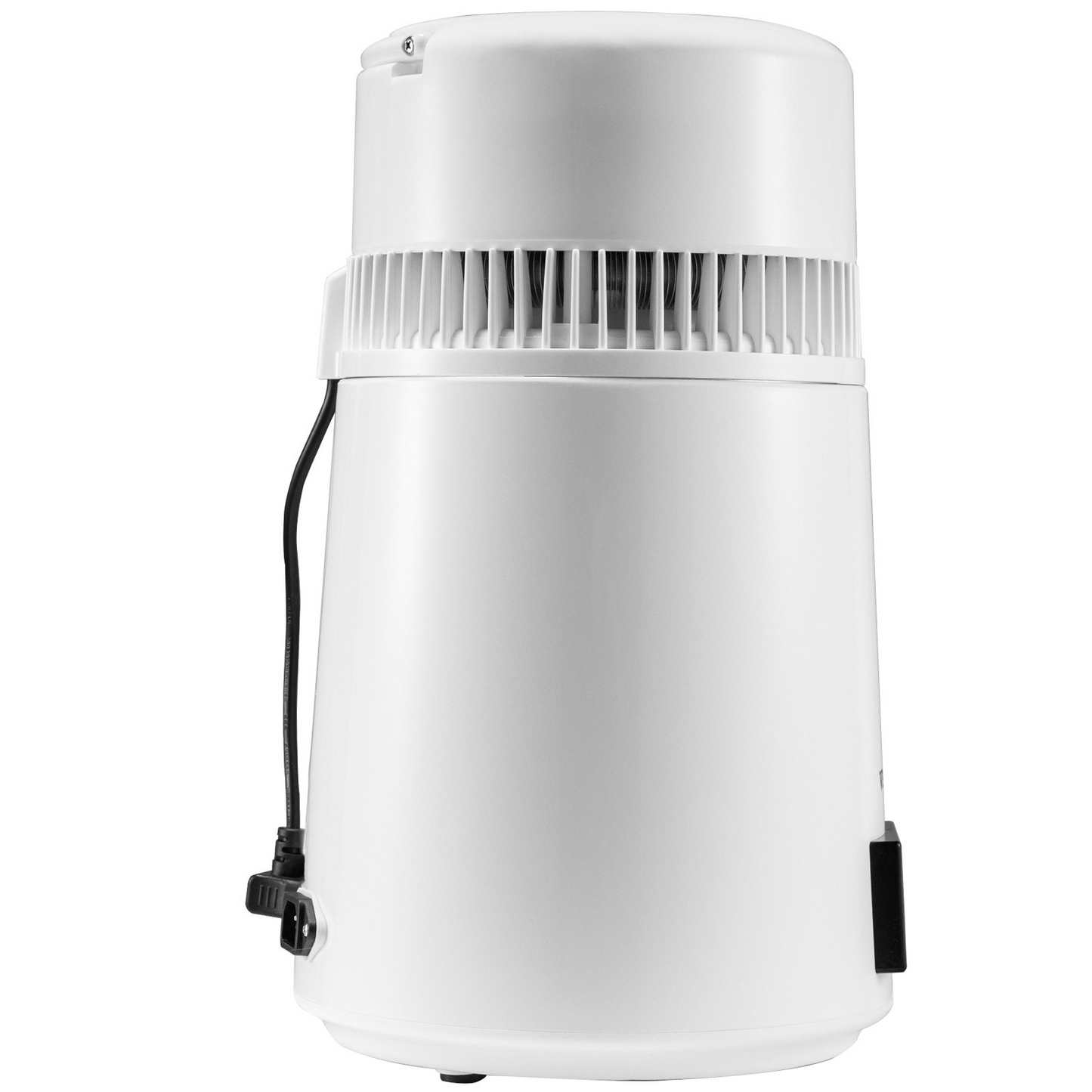 VEVOR 1.1Gal Water Distiller, 0.3Gal/H, 750W Distilled Water Maker Machine 0-99H Timing Set Temp Display, 304 Stainless Steel Countertop Distiller Plastic Carafe Cleaning Powder 3 Carbon Packs, White