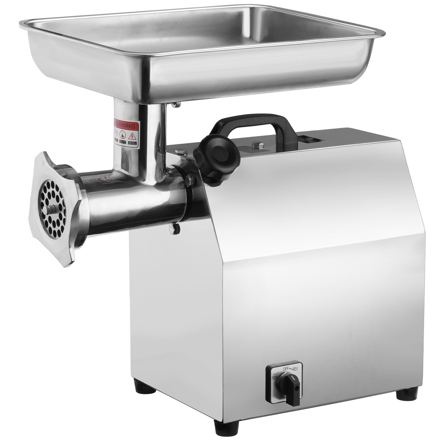 VEVOR Electric Meat Grinder, 396 Lb/H Capacity, 1100W (4600W MAX) Industrial Meat Mincer with 2 Blade, 3 Grinding Plates, Sausage Tubes 304 Stainless Steel Commercial Meat Grinder, ETL Listed