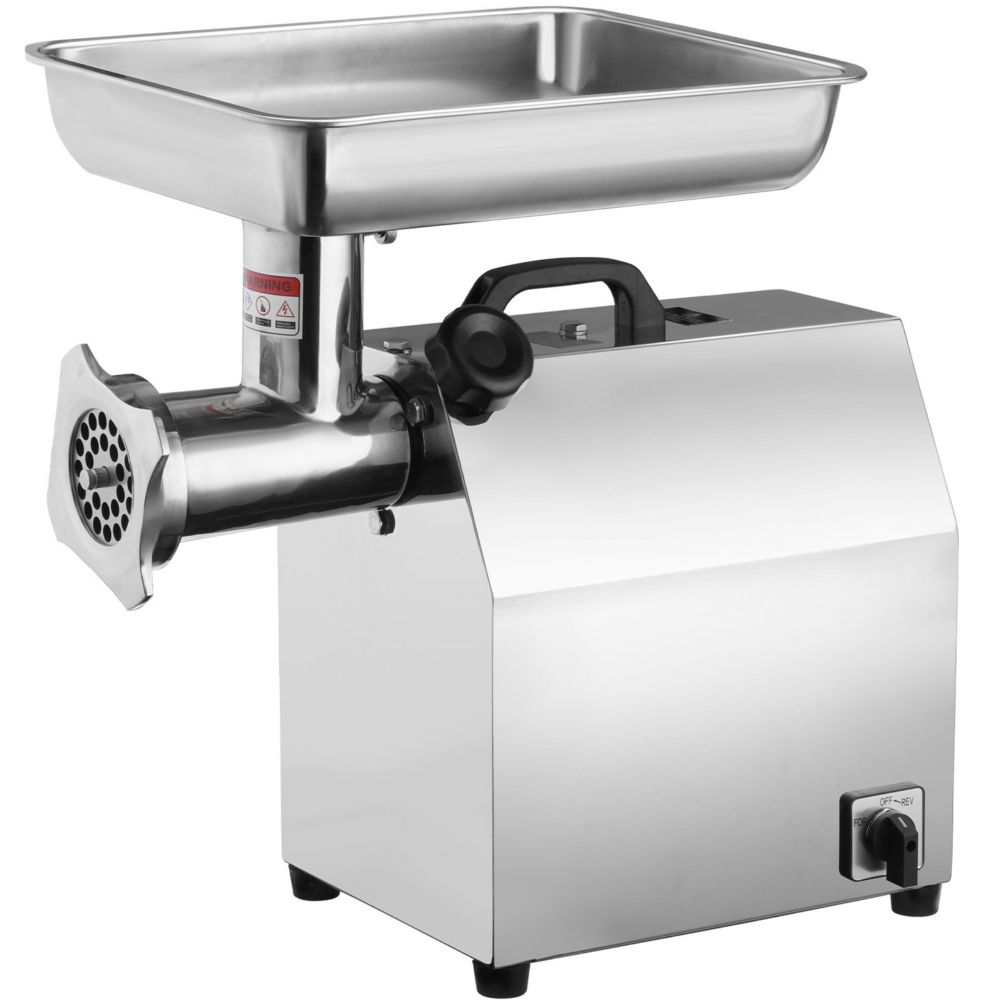 VEVOR Electric Meat Grinder, 8.3 Lb/Min, 650W(3800W MAX) Industrial Meat Mincer with 2 Blade, 3 Grinding Plates, Sausage Kit 304 Stainless Steel Commercial Meat Grinder, ETL Listed