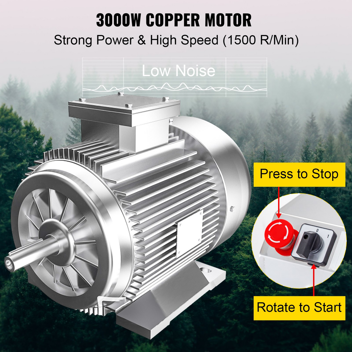 VEVOR Soybean Grinder Commercial Grinding Machine for Spices 3000W Corn Mill Grinder 50-60 KG/H Stainless Steel Corn Grinder Industrial Flour Milling Machine for Pepper Soybean Peanut Herbs Grains