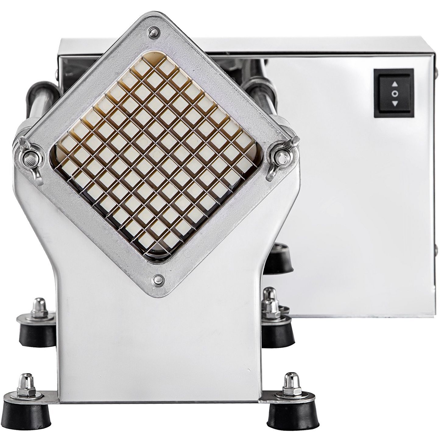 VEVOR Electric French Fry Cutter with 6mm 9mm 13mm and 8-Wedge Blade Potato Chip Cutter Machine 110V 40W Stainless Steel Electric Potato Cutter Horizontal