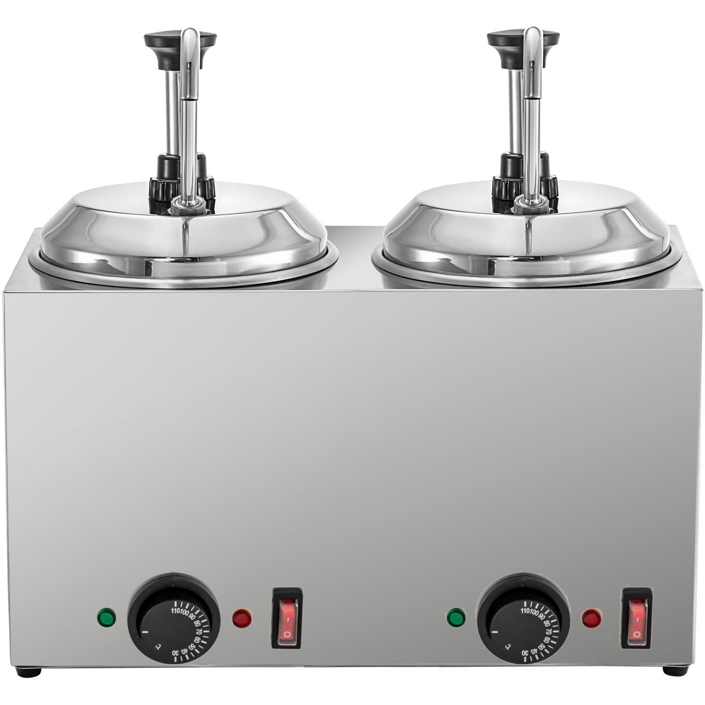 VEVOR Cheese Dispenser with Pump 5.28 Qt Capacity Hot Cheese Warmer 1300W Hot Fudge Warmer with Pump Single Head Fudge Warmer with Temperature Control for Hot Fudge Fudge Cheese Caramel