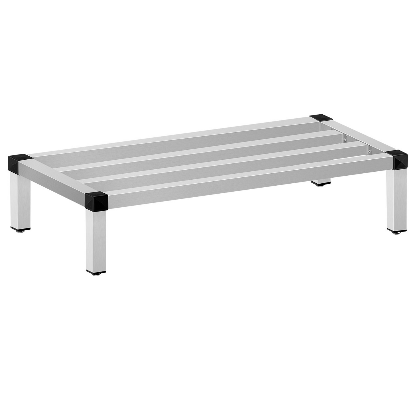 VEVOR Aluminum Dunnage Rack, 48'' x 14'' Commercial Floor Food Shelf, 8'' Off The Floor, 1000lbs Capacity Aluminum Storage Rack, Commercial Food Service Storage in Restaurant, Kitchens, Shops