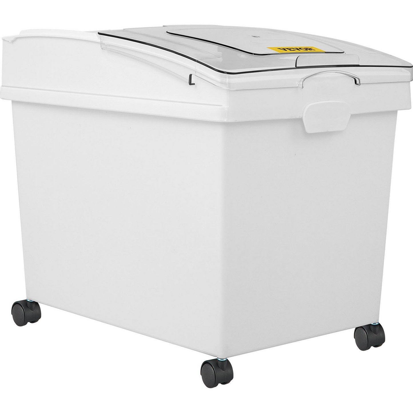 VEVOR Ingredient Bin, 10.5 Gallons Capacity Ingredient Storage Bin, PP Material Flour Bins On Wheels, White Shelf Ingredient Bin with Scoop and Sliding Lid, Commercial Storage Bins 3 Pcs/Set