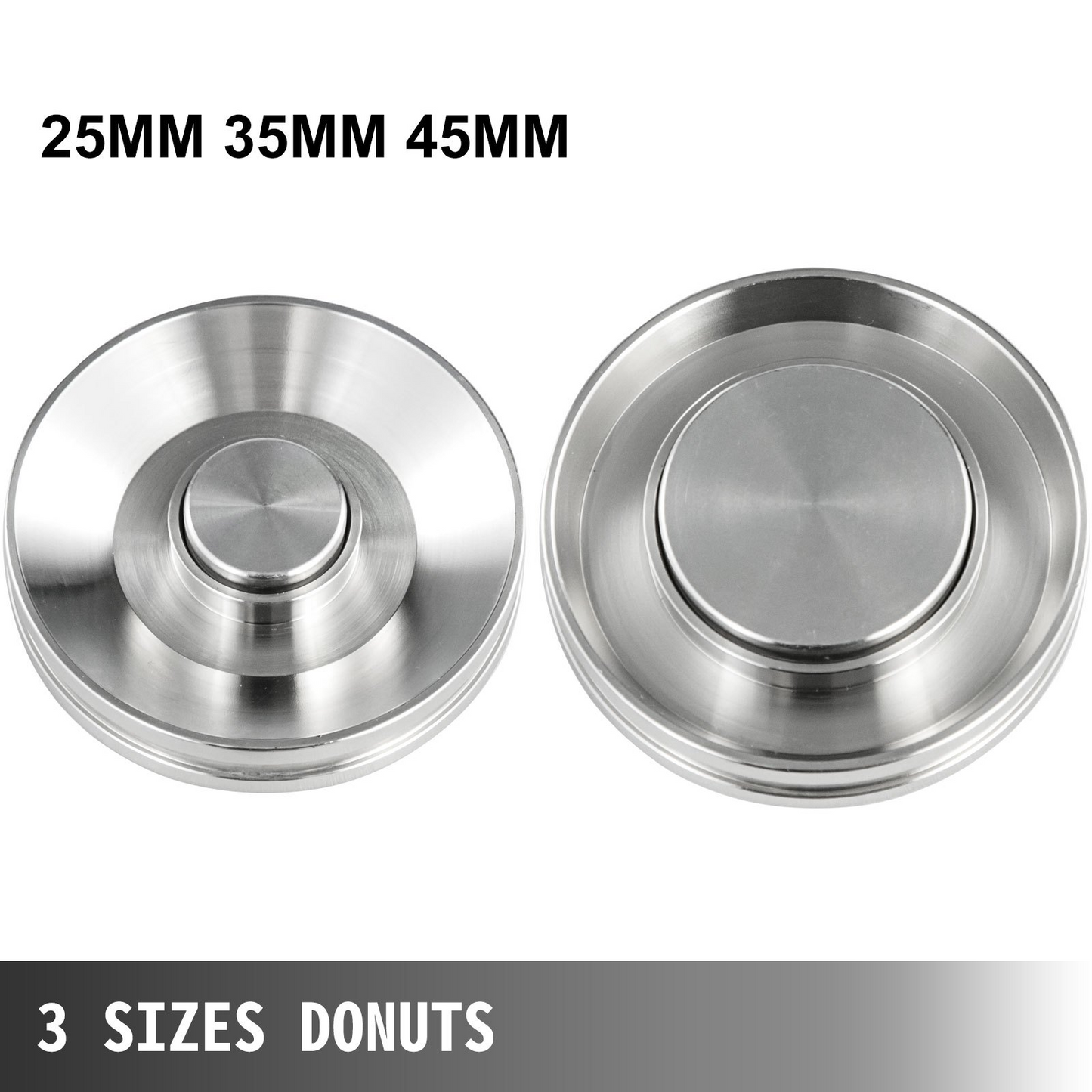 VEVOR 110V Commercial Automatic Donut Making Machine, Single Row Auto Doughnut Maker, 7L Hopper Donut Maker with 3 Sizes Molds, Doughnut Fryer, 304 Stainless Steel Auto Donut