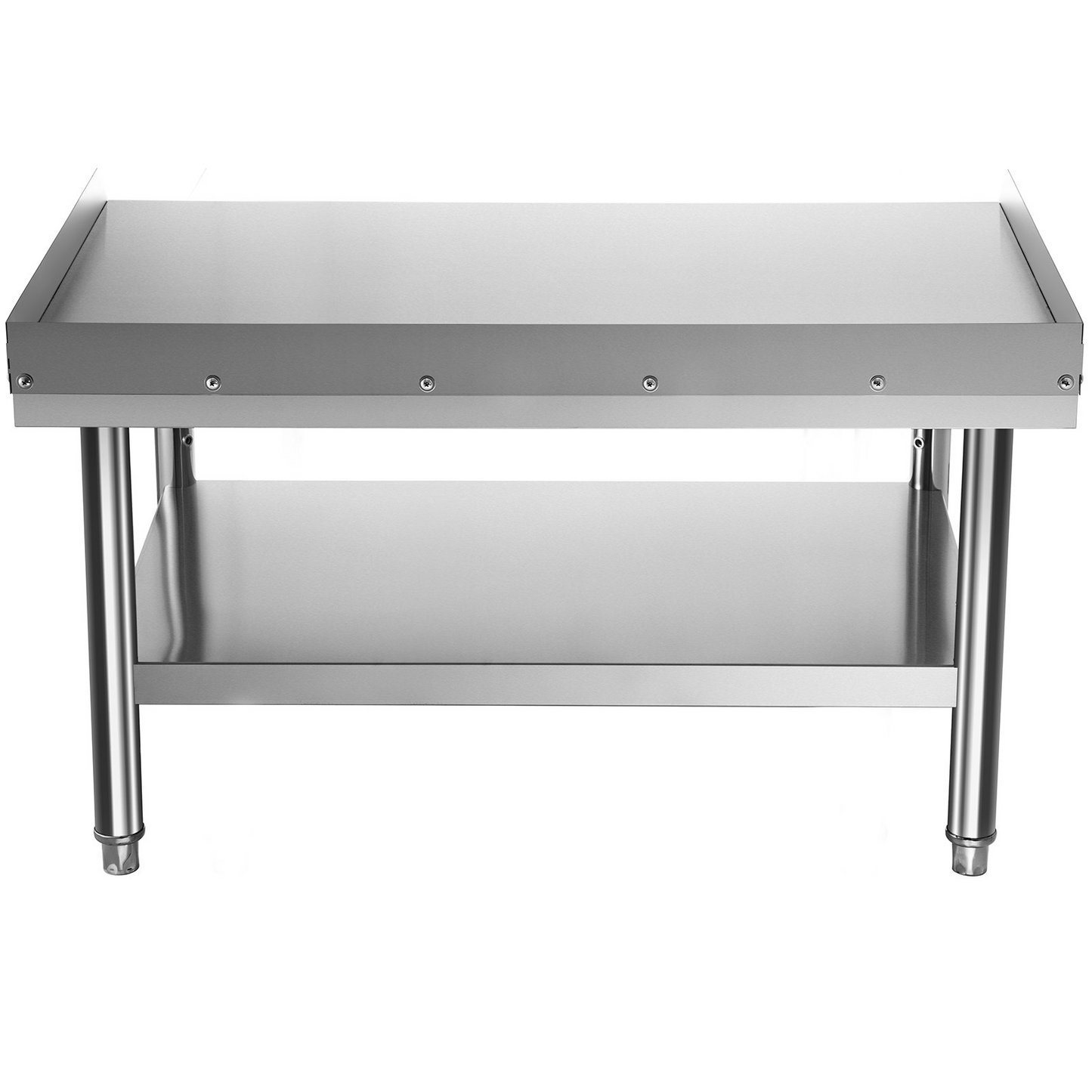 VEVOR Stainless Steel Equipment Grill Stand, 48 x 30 x 24 Inches Stainless Table, Grill Stand Table with Adjustable Storage Undershelf, Equipment Stand Grill Table for Hotel, Home, Restaurant Kitchen