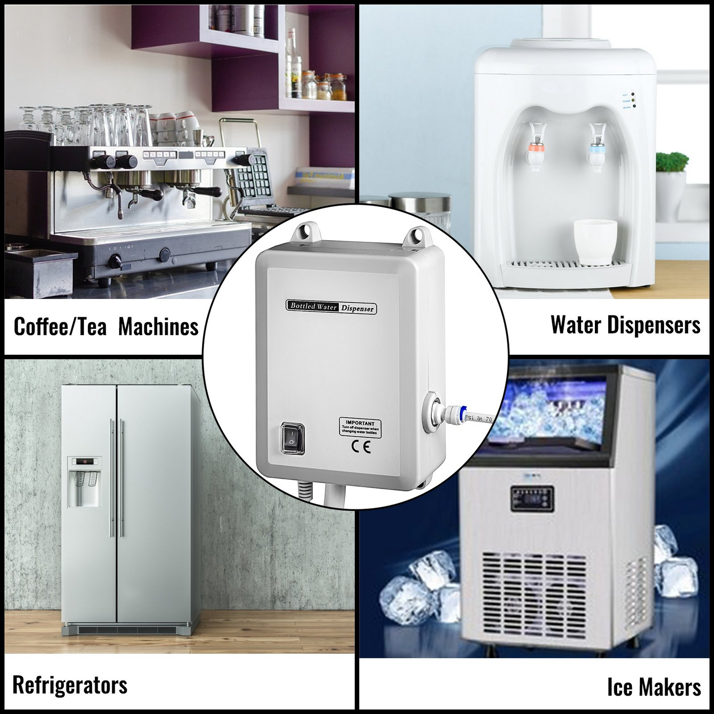 120v Ac Bottled Water Dispensing Pump System Replaces Bunn Flojet -am