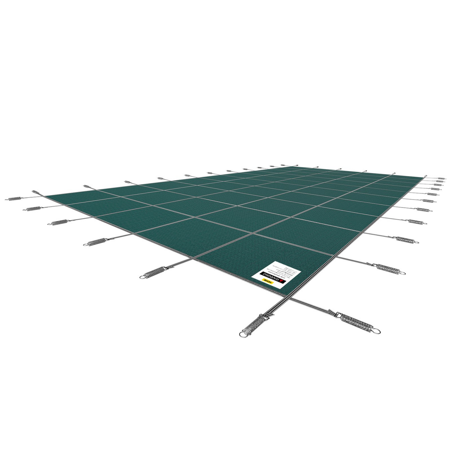 VEVOR Pool Safety Cover, Inground Pool Cover Fit for PP Material, Rectangle Inground Safety Pool Cover Green, Mesh Solid Pool Safety Cover for Swimming Pool Winter Safety Cover (16x36 ft)