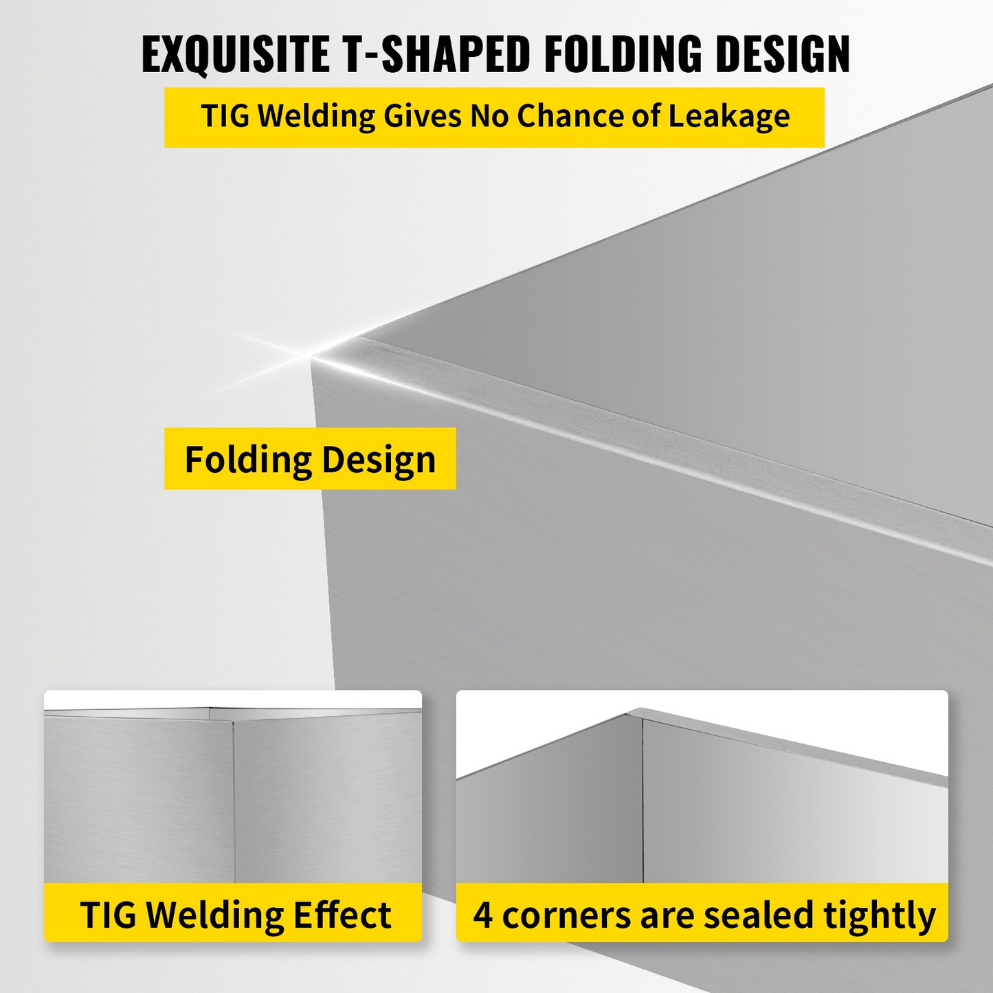 VEVOR Maple Syrup Evaporator Pan 24x24x7 Inch Stainless Steel Maple Syrup Boiling Pan for Boiling Maple Syrup