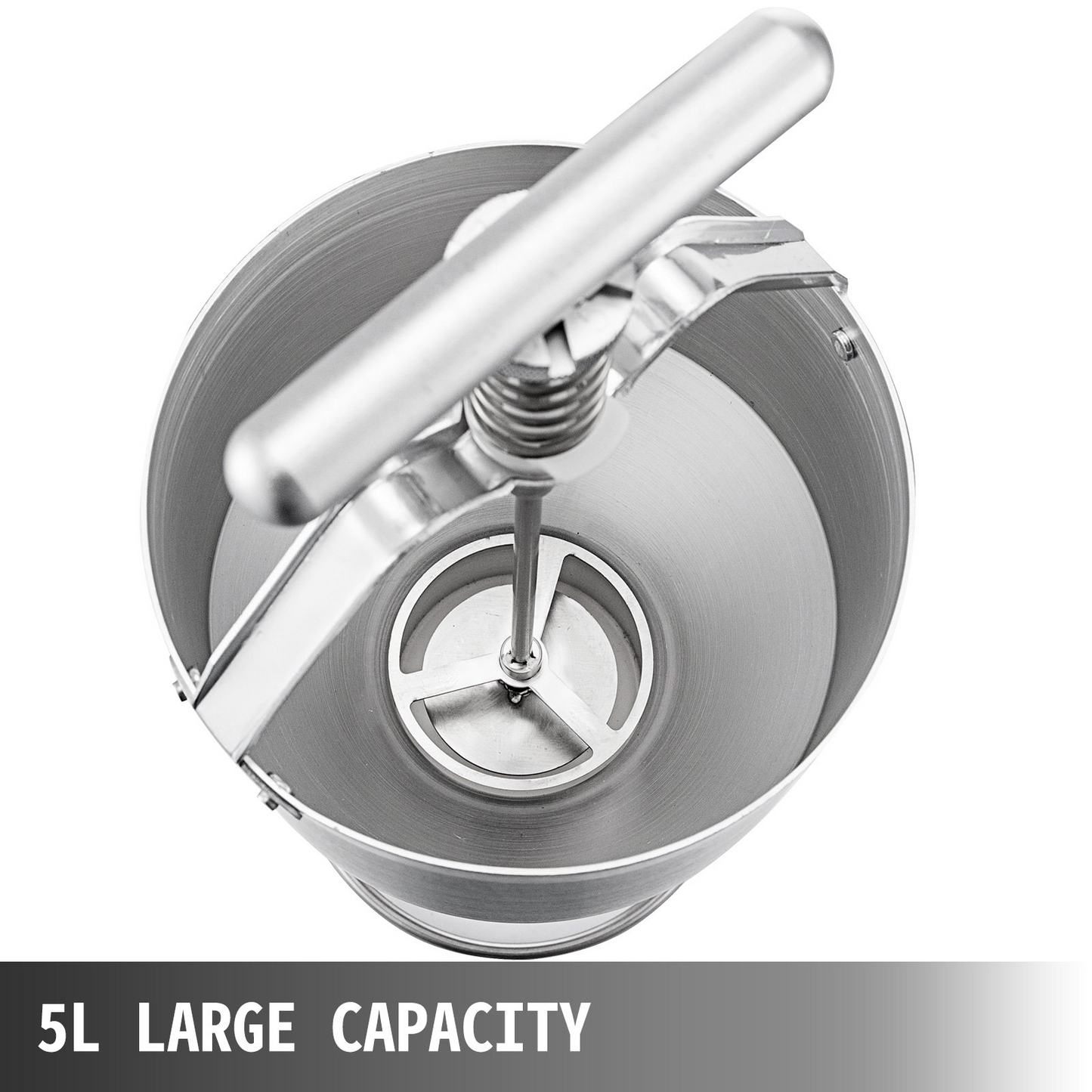 VEVOR Donut Depositor 5L Capacity Donut Dropper Hopper Food-Grade Aluminum Manual Donut Dispenser 6 Adjustable Thicknesses Donut Hopper with Stand Donut Batter Dispenser for Home & Commercial Use