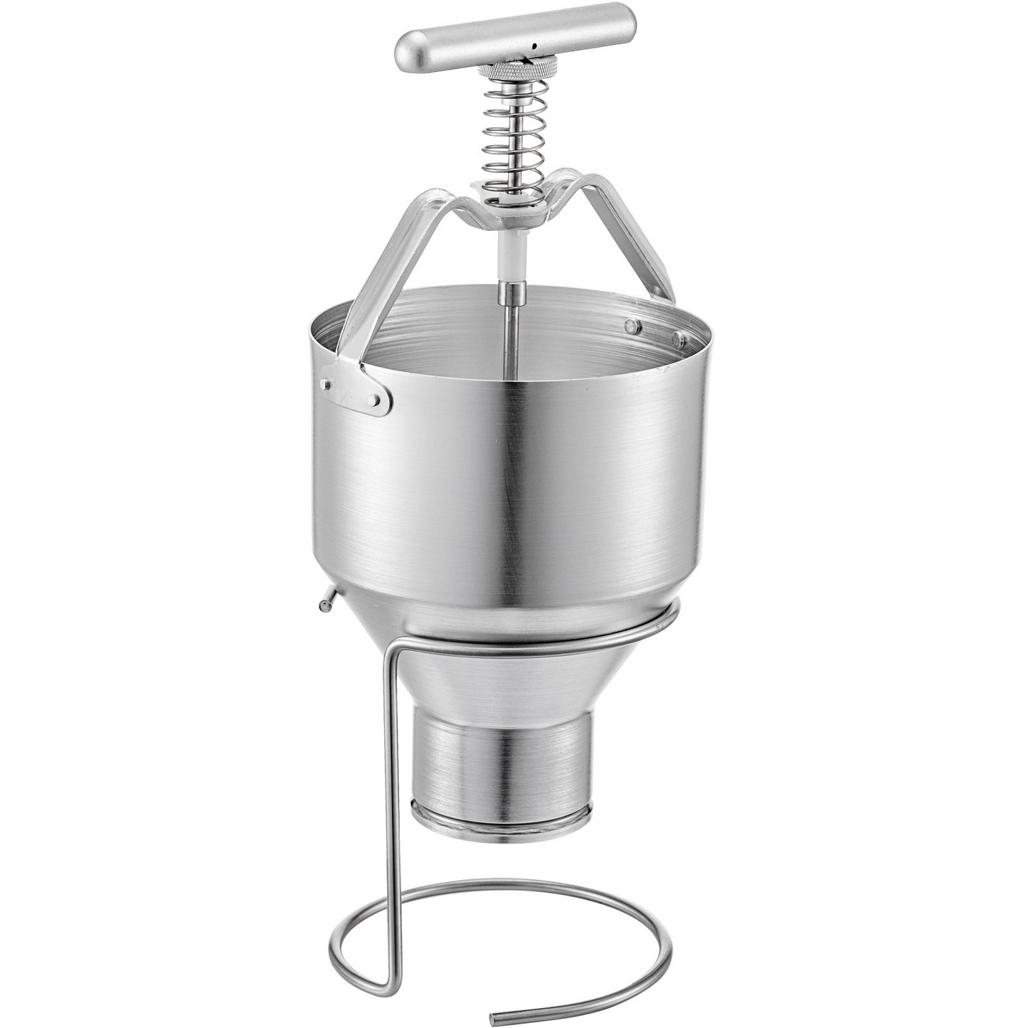 VEVOR Donut Depositor 5L Capacity Donut Dropper Hopper Food-Grade Aluminum Manual Donut Dispenser 6 Adjustable Thicknesses Donut Hopper with Stand Donut Batter Dispenser for Home & Commercial Use