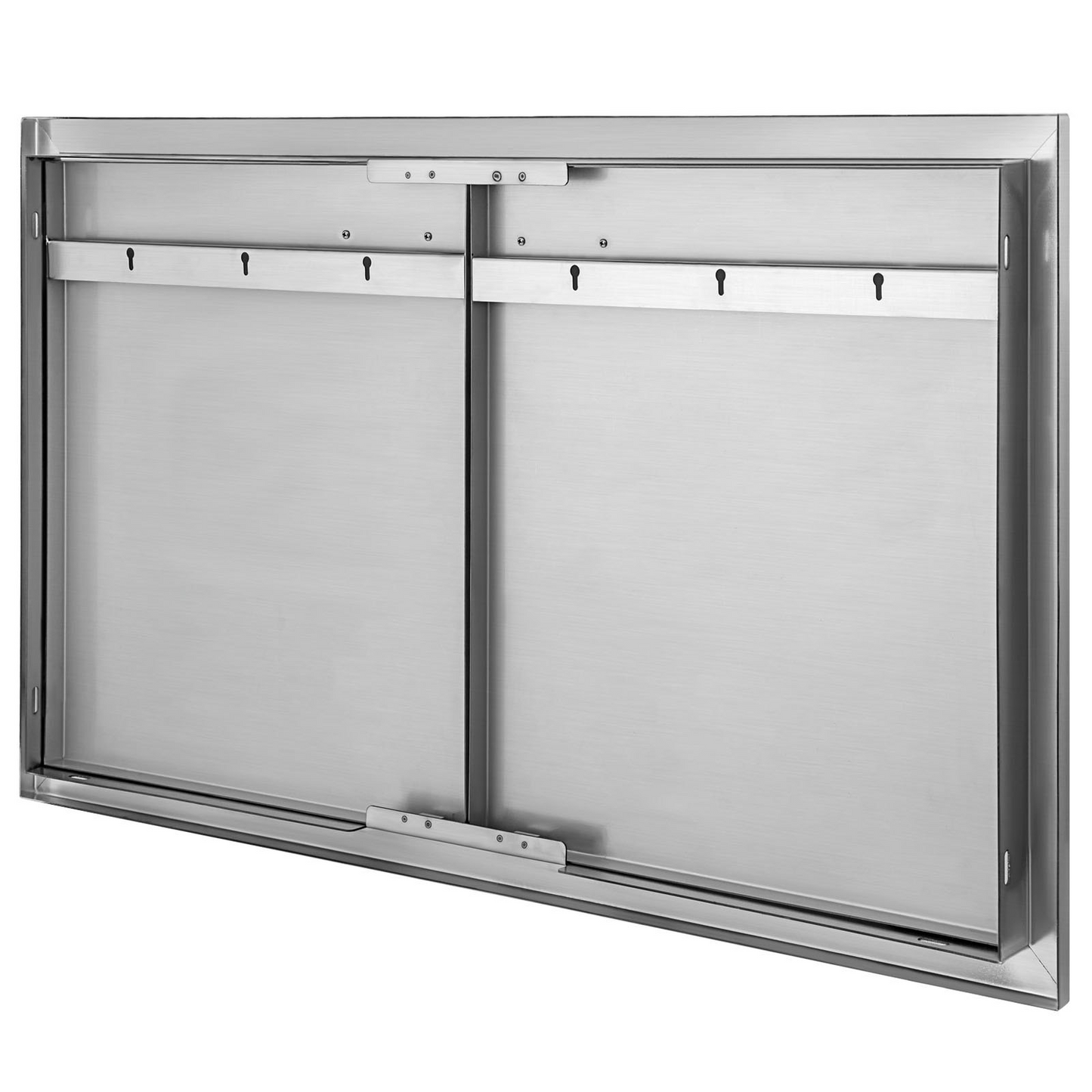 VEVOR BBQ Access Door 33W x 22H Inch, Double BBQ Door Stainless Steel, Outdoor Kitchen Doors for BBQ Island, Grilling Station, Outside Cabinet
