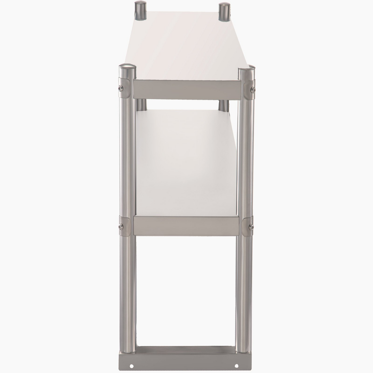 VEVOR Double Overshelf, Double Tier Stainless Steel Overshelf, 60 in. Length x 12 in. Width Double Deck Overshelf, Height Adjustable Overshelf for Prep & Work Table in Kitchen, Restaurant and Workshop