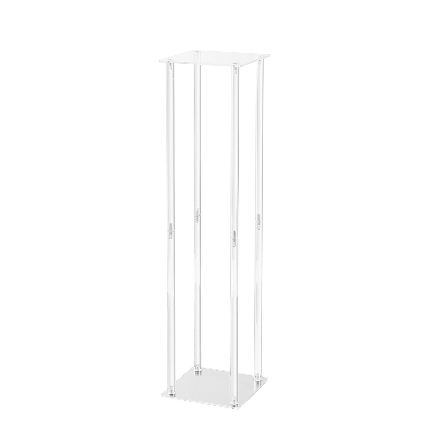 VEVOR 10PCS 23.6inch High Wedding Flower Stand, With Acrylic Laminate,Acrylic Vase Column Geometric Centerpiece Stands, Floral Display Rack for T-Stage Events Reception, Party Decoration Home