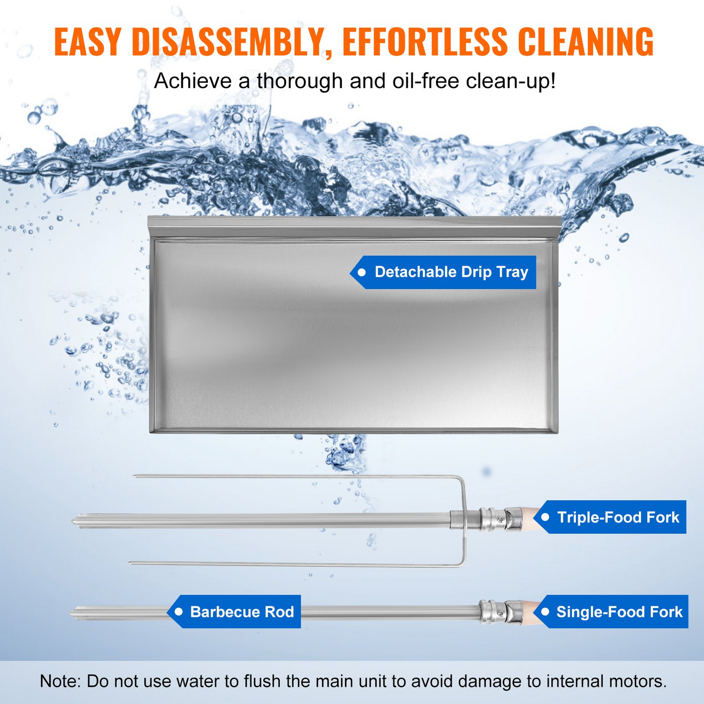 VEVOR Shawarma Grill Machine, 5 Strings of Barbecue Capacity, Chicken Shawarma Cooker Machine with 2 Burners, Gas Vertical Broiler Gyro Rotisserie Oven Doner Kebab Machine, for Home Restaurant Kitchen