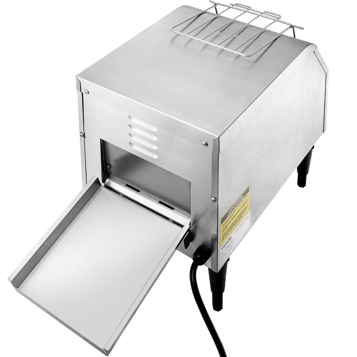 VEVOR Commercial Conveyor Toaster, 150 Slices/Hour Conveyor Belt Toaster, Heavy Duty Stainless Steel Commercial Toaster Oven, Electric Restaurant Commercial Toaster for Toast Bun, Bagel, Bread