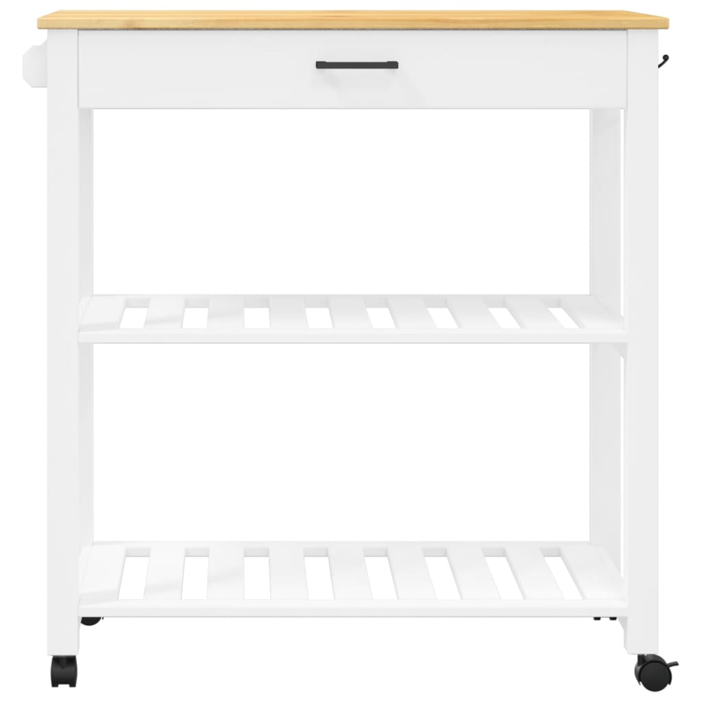 vidaXL Kitchen Trolley MONZA 33.1"x15.7"x35.4" Solid Wood Pine