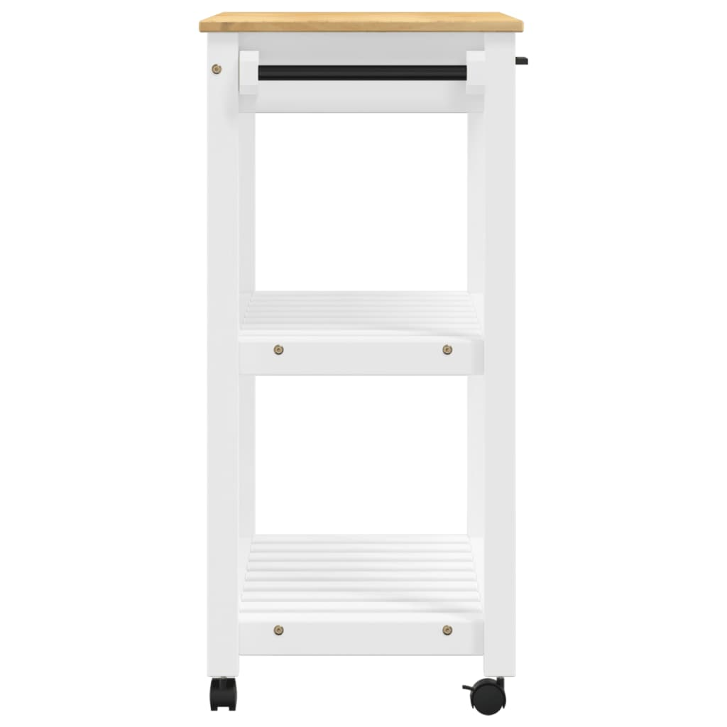 vidaXL Kitchen Trolley MONZA 33.1"x15.7"x35.4" Solid Wood Pine