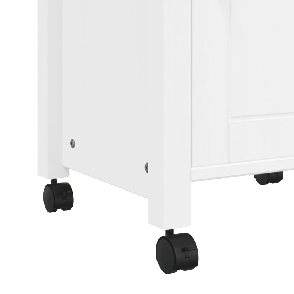 vidaXL Kitchen Trolley MONZA 18.9"x15.7"x35.4" Solid Wood Pine