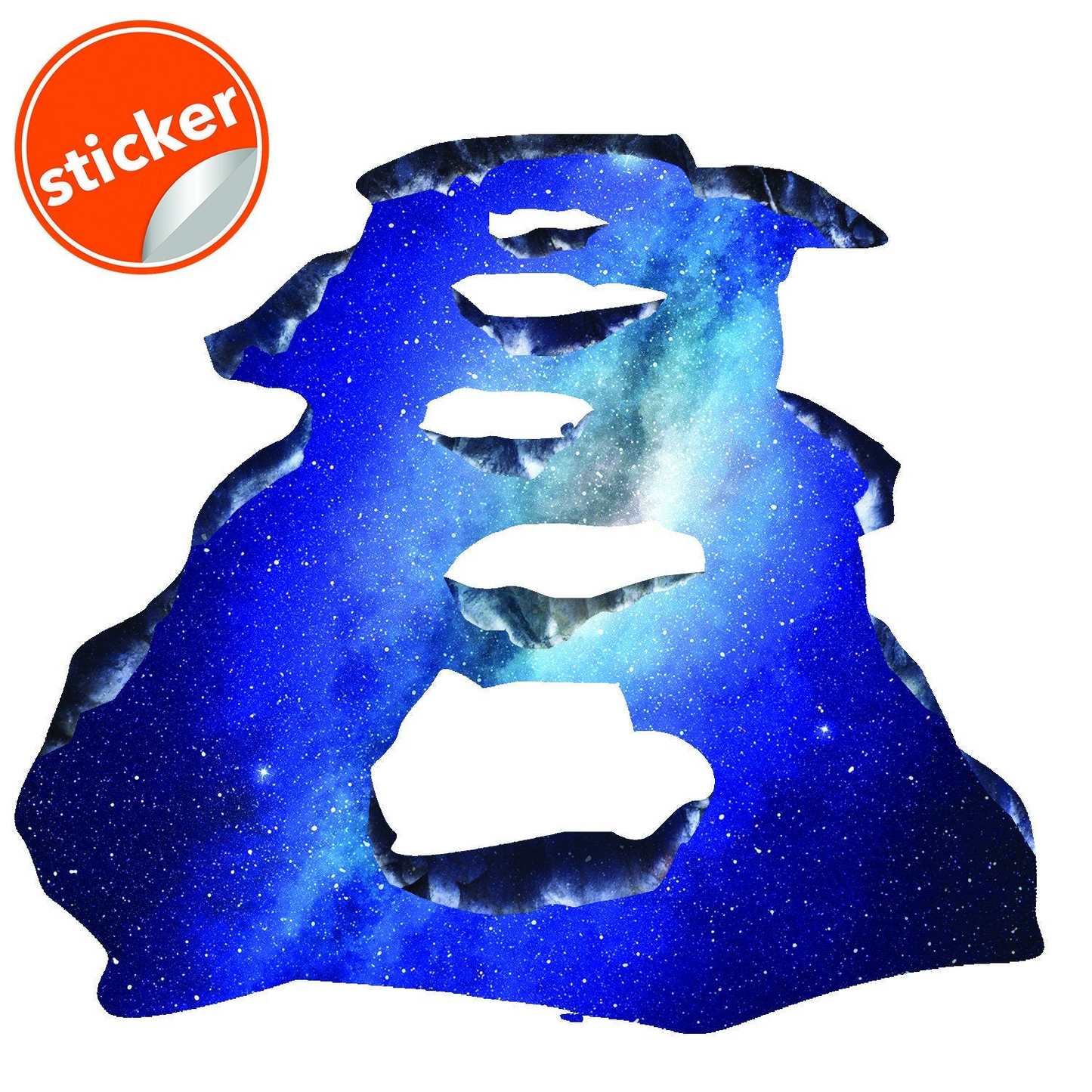 3d Space Bridge Floor Vinyl Decal - Bathroom Living Room Flooring Galaxy Decals Stick Peel Decor Stickers Decoration Kids Classroom Sticker
