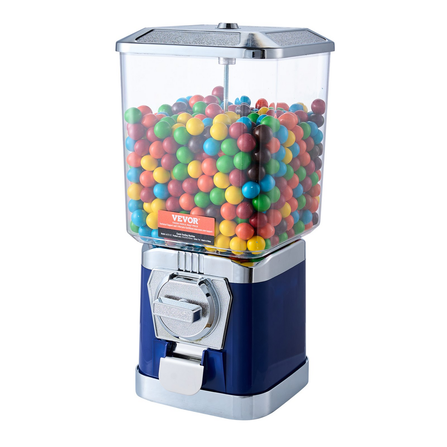 VEVOR 17"H Gumball Machine Vending Coin Bank Vintage Candy Dispenser PC Bule