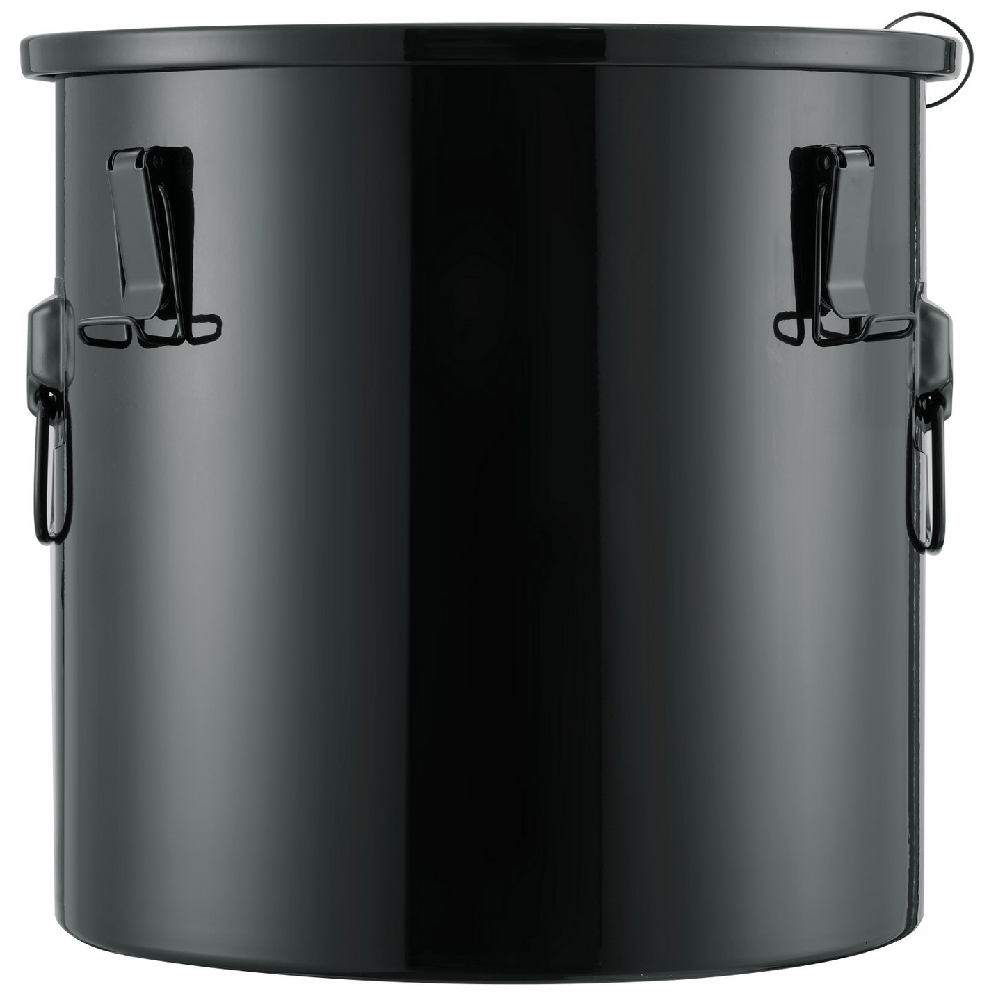 VEVOR Fryer Grease Bucket, 8 Gal Oil Disposal Caddy Stainless Steel Fryer Oil Bucket Rust-Proof Coating, Oil Transport Container with Lid, Lock Clips, Filter Bag for Hot Cooking Oil Filtering, Black