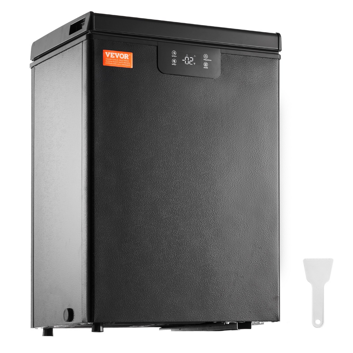 VEVOR Chest Freezer, 2.22 Cu.ft / 63 L Compact Deep Freezer, Free Standing Top Open Door Chest Freezers with 2 Removable Baskets & Adjustable Thermostat, Energy Saving & Low Noise, Black