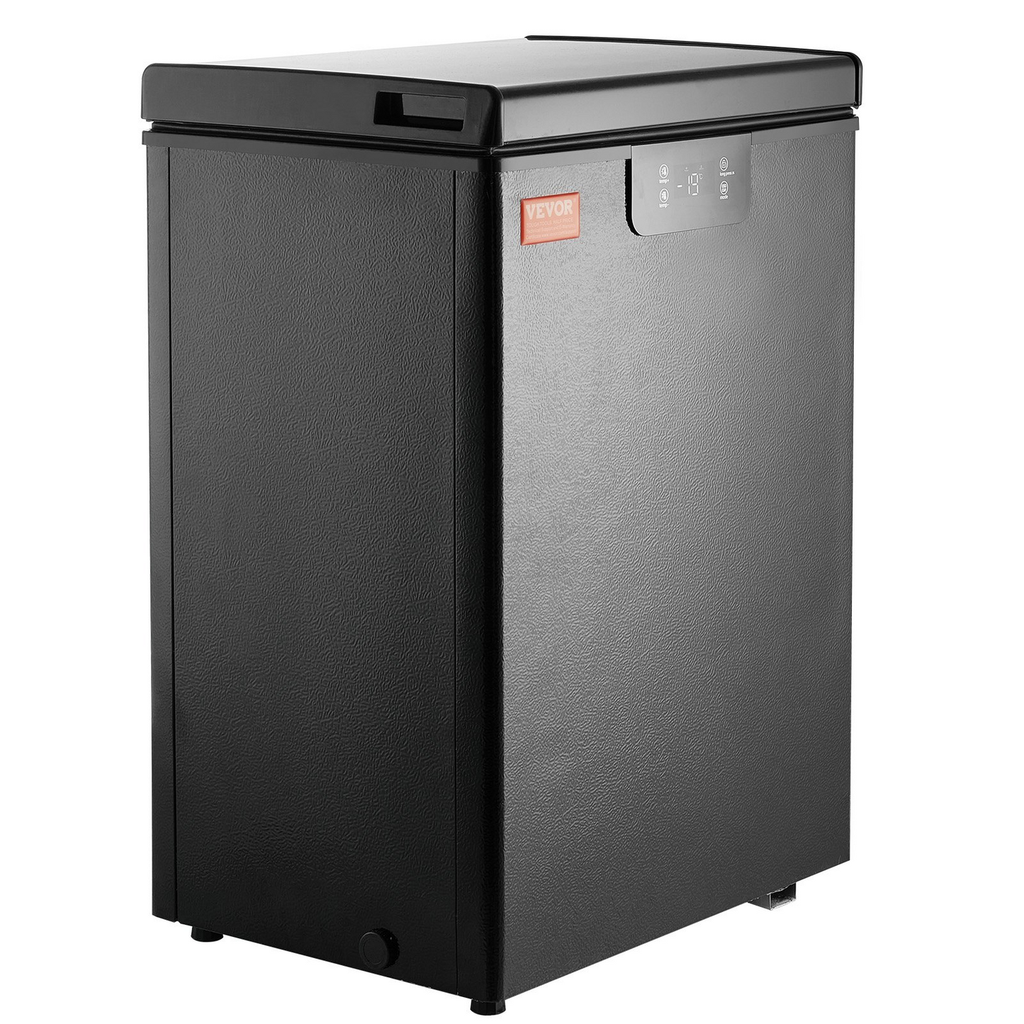 VEVOR Chest Freezer, 2.22 Cu.ft / 63 L Compact Deep Freezer, Free Standing Top Open Door Chest Freezers with 2 Removable Baskets & Adjustable Thermostat, Energy Saving & Low Noise, Black