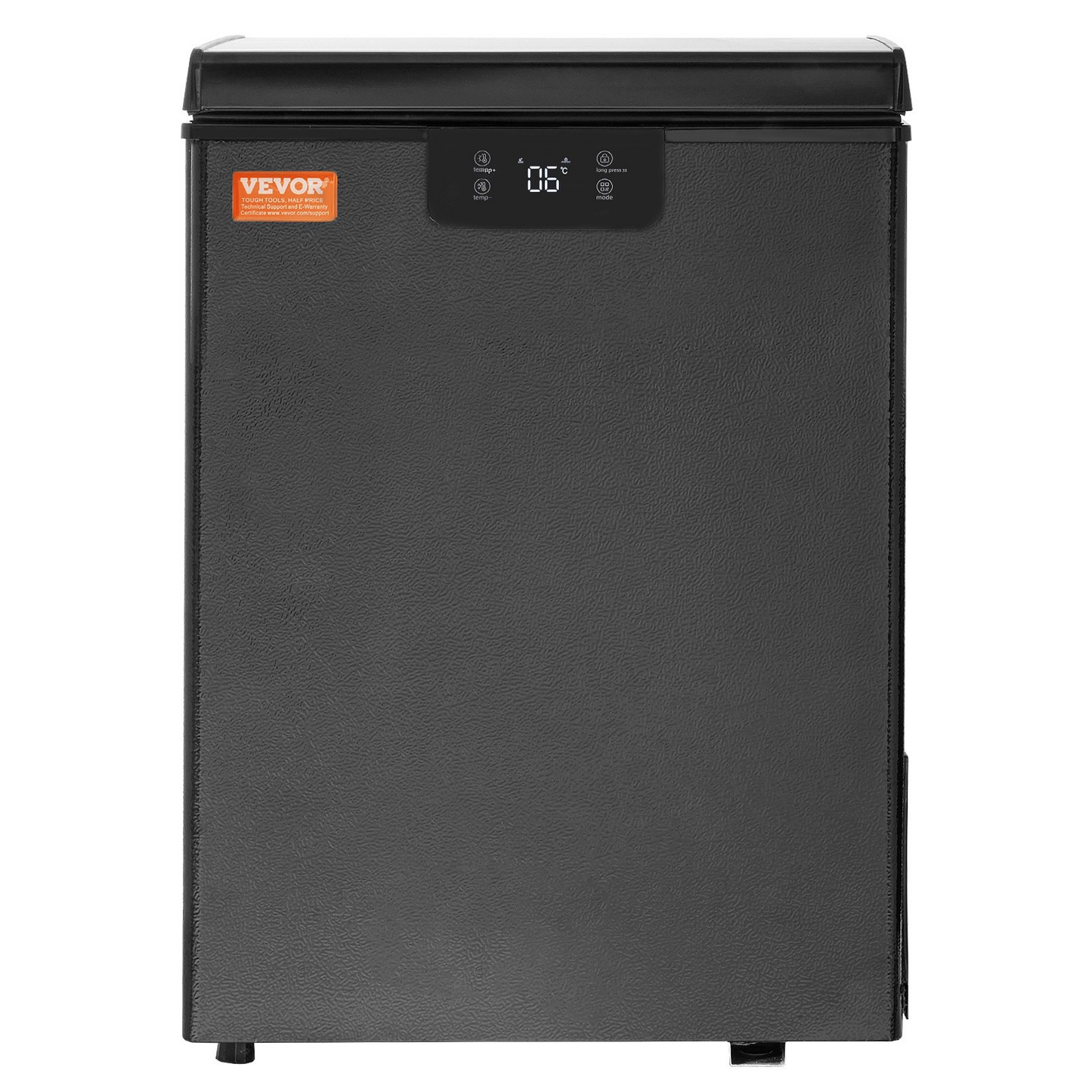 VEVOR Chest Freezer, 2.22 Cu.ft / 63 L Compact Deep Freezer, Free Standing Top Open Door Chest Freezers with 2 Removable Baskets & Adjustable Thermostat, Energy Saving & Low Noise, Black