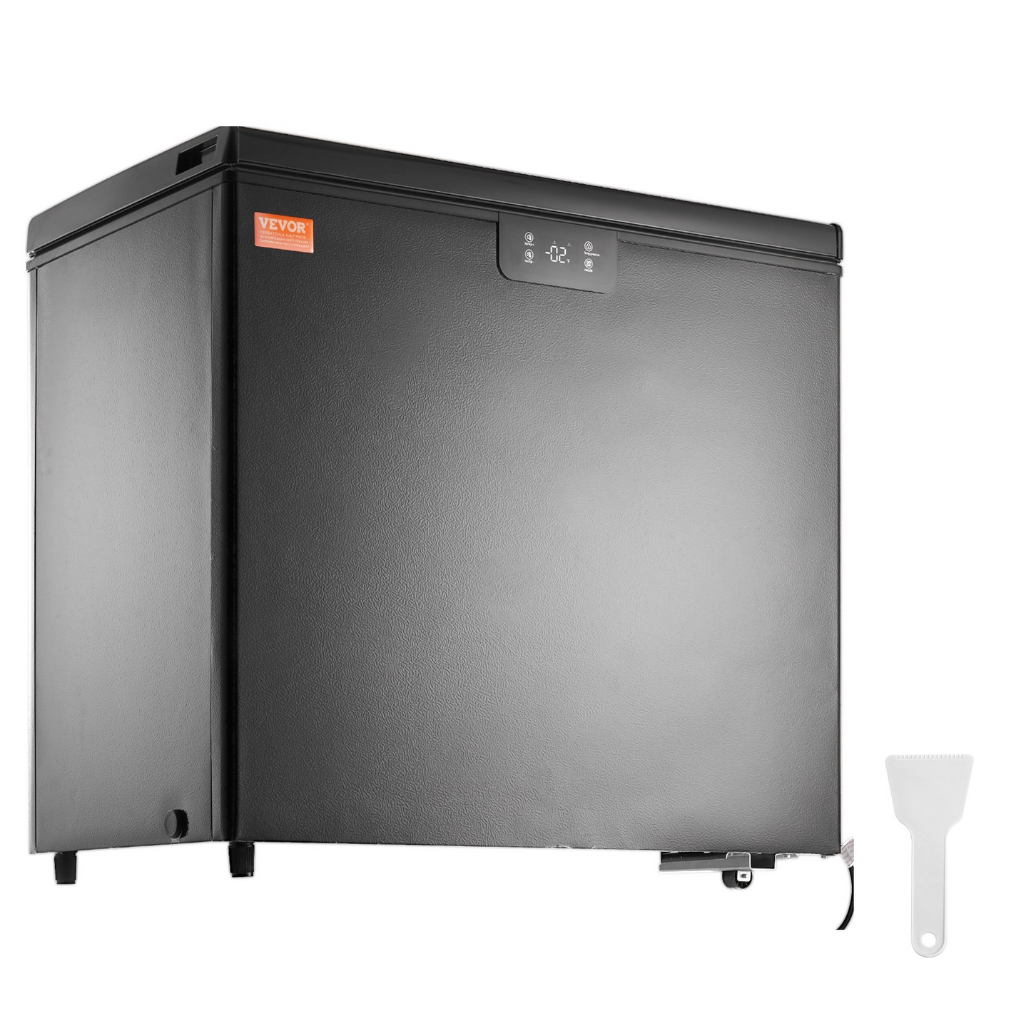 VEVOR Chest Freezer, 7 Cu.ft / 198 L Compact Deep Freezer, Free Standing Top Open Door Compact Freezers with 2 Removable Baskets & Adjustable Thermostat, Energy Saving & Low Noise, Black