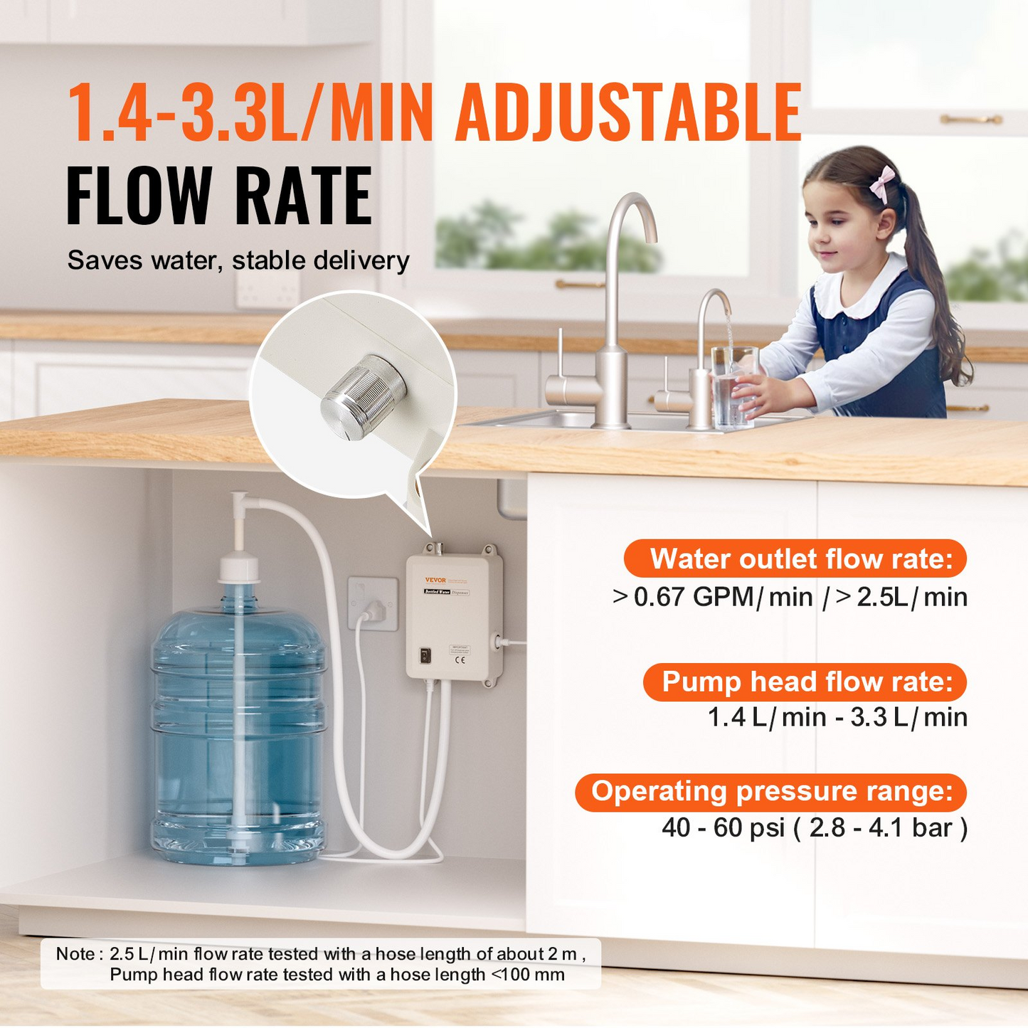 VEVOR 5 Gallon Bottled Water Dispenser Pump System Water Dispensing Jug Pump