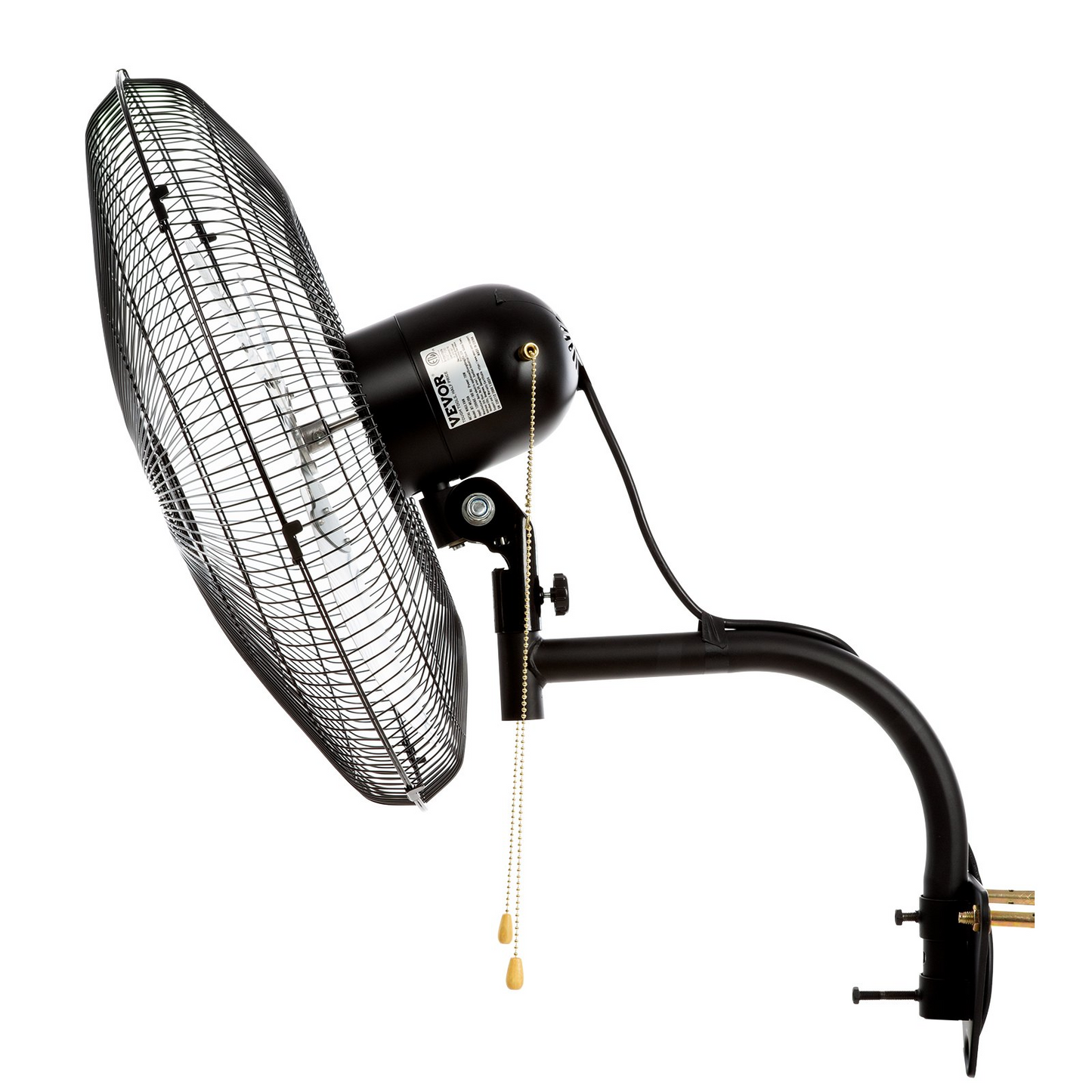 VEVOR Wall Mount Fan, 2 PCS 18 inch Oscillating, 3-speed High Velocity Max. 4000 CFM Industrial Wall Fan for Indoor, Commercial, Residential, Warehouse, Greenhouse, Workshop, Basement, Garage,Black