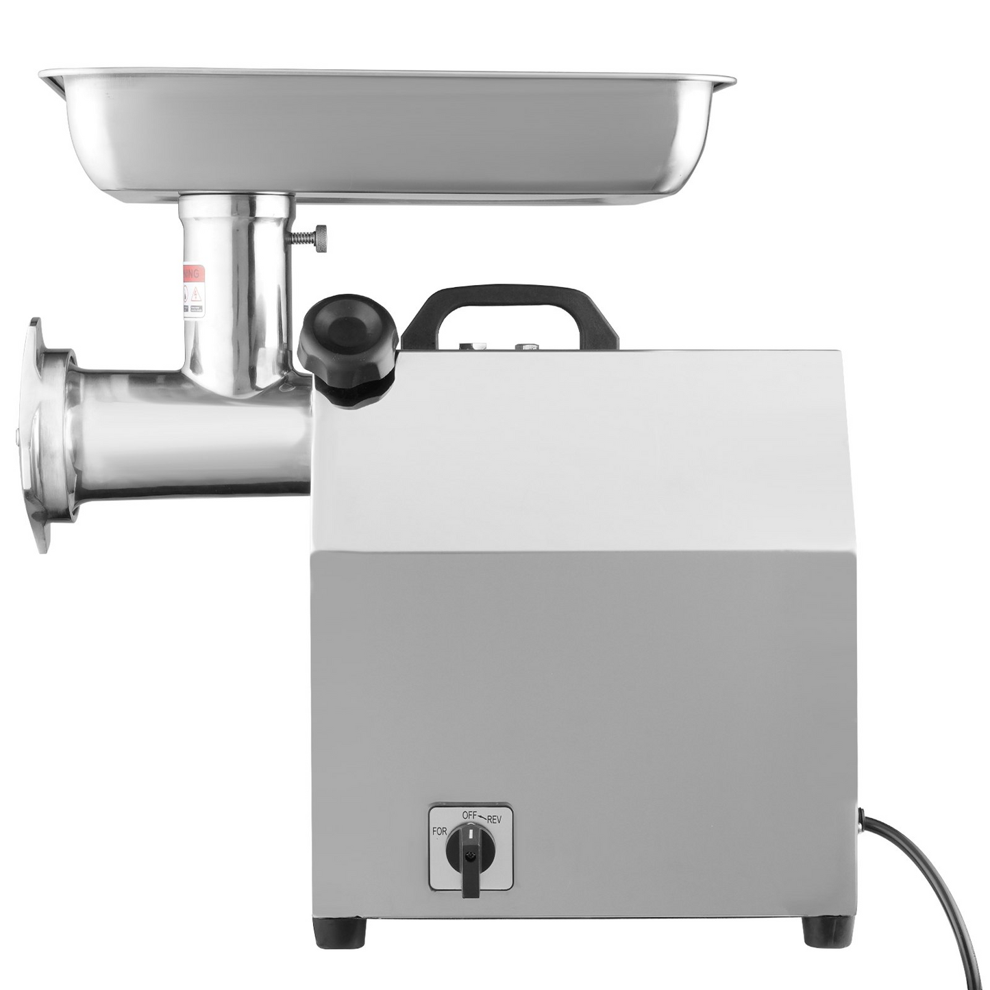 VEVOR Electric Meat Grinder, 396 Lb/H Capacity, 1100W (4600W MAX) Industrial Meat Mincer with 2 Blade, 3 Grinding Plates, Sausage Tubes 304 Stainless Steel Commercial Meat Grinder, ETL Listed