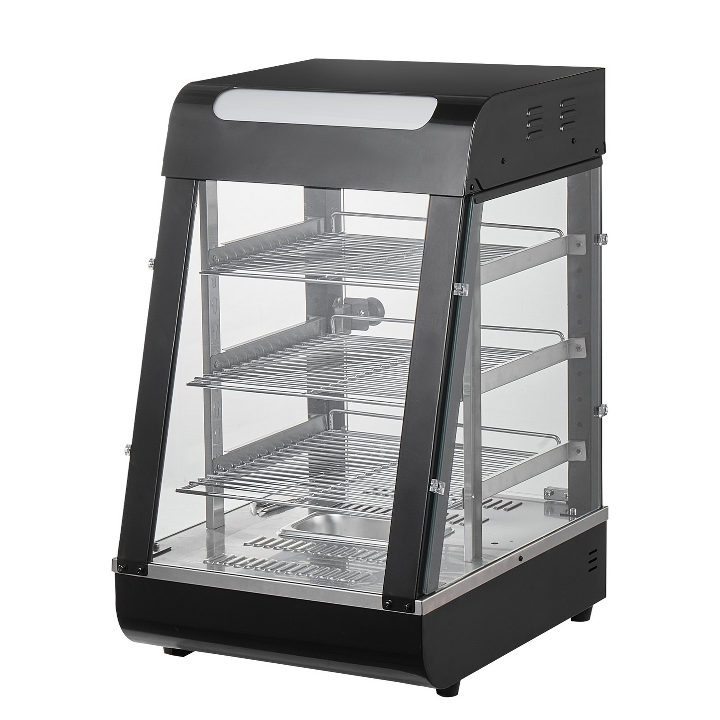 VEVOR 3-Tier Commercial Food Warmer Display Countertop Pizza Cabinet with Light