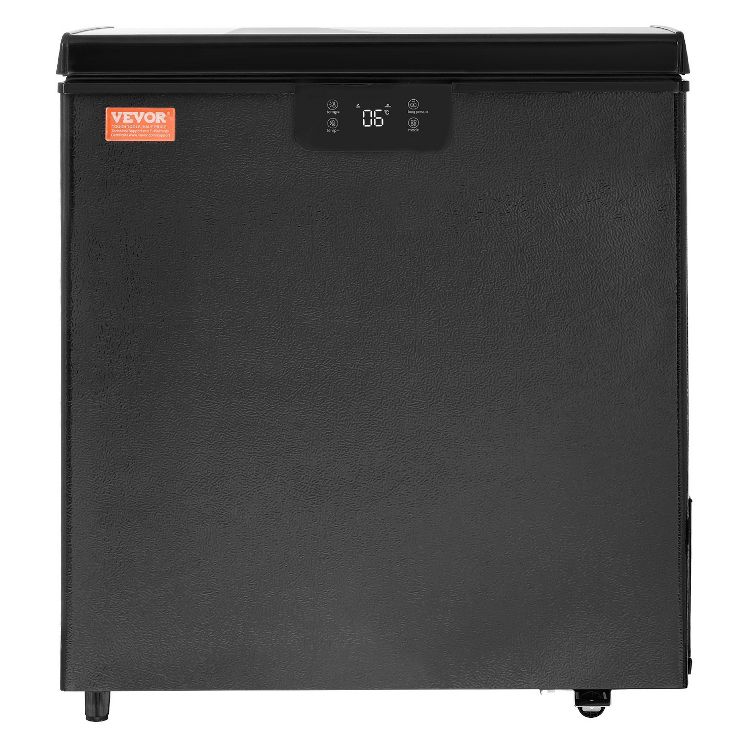 VEVOR Chest Freezer, 3.88 Cu.ft / 110 L Compact Deep Freezer, Free Standing Top Open Door Compact Freezers with 2 Removable Baskets & Adjustable Thermostat, Energy Saving & Low Noise, Black