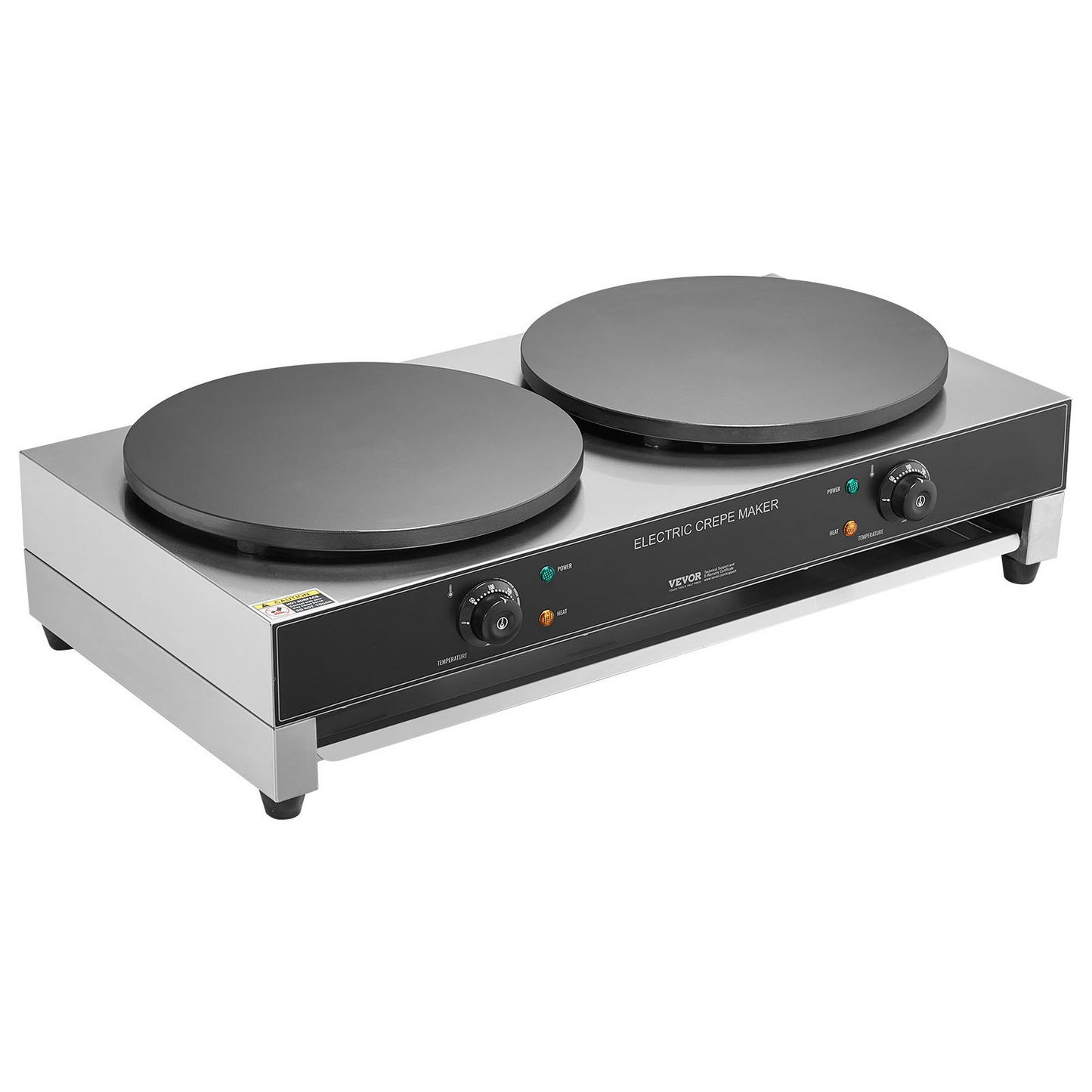 VEVOR 16-Inch Electric Crepe Maker Commercial Crepe Machine 3400W Double Head
