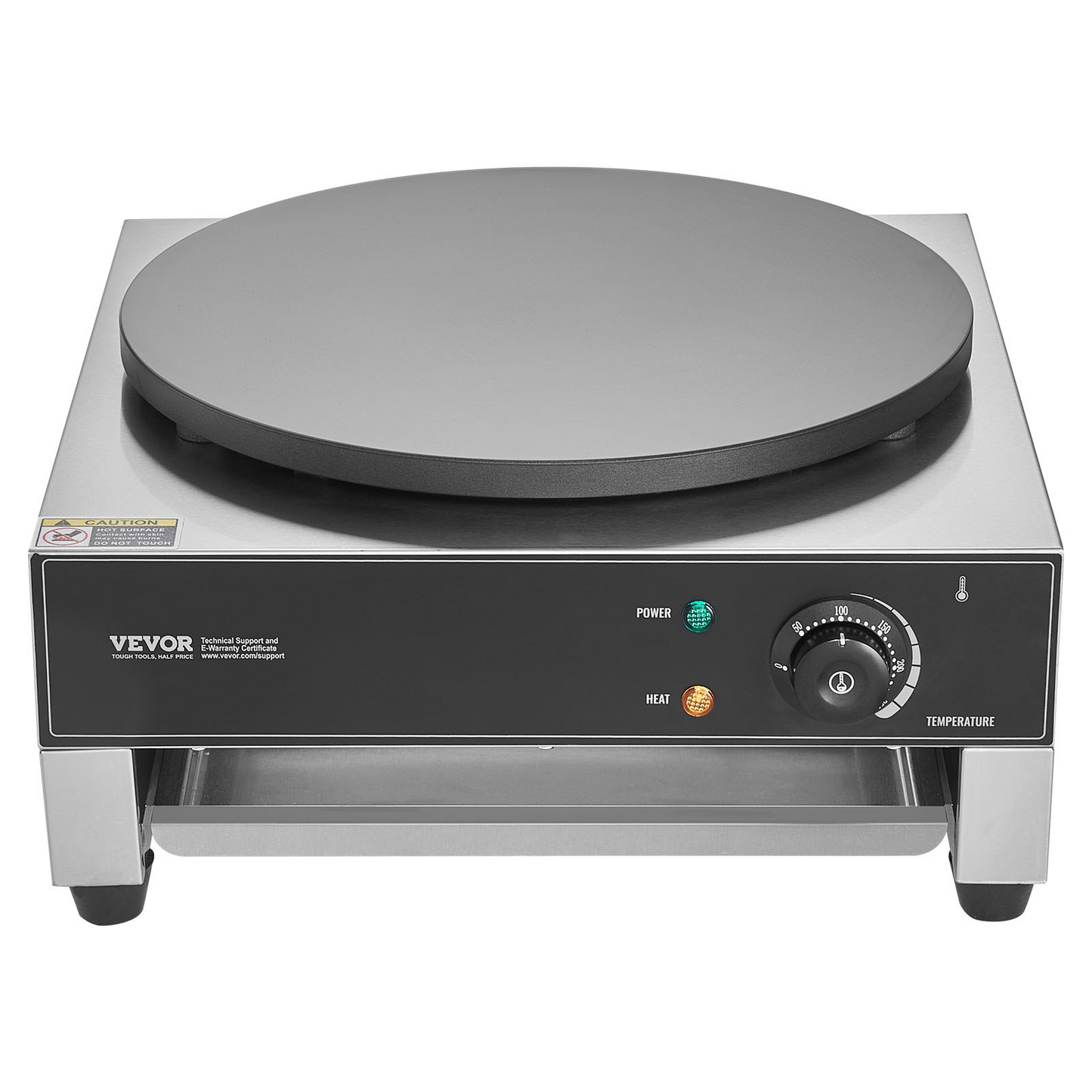 VEVOR 16-Inch Electric Crepe Maker Commercial Crepe Machine 1700W Non-stick