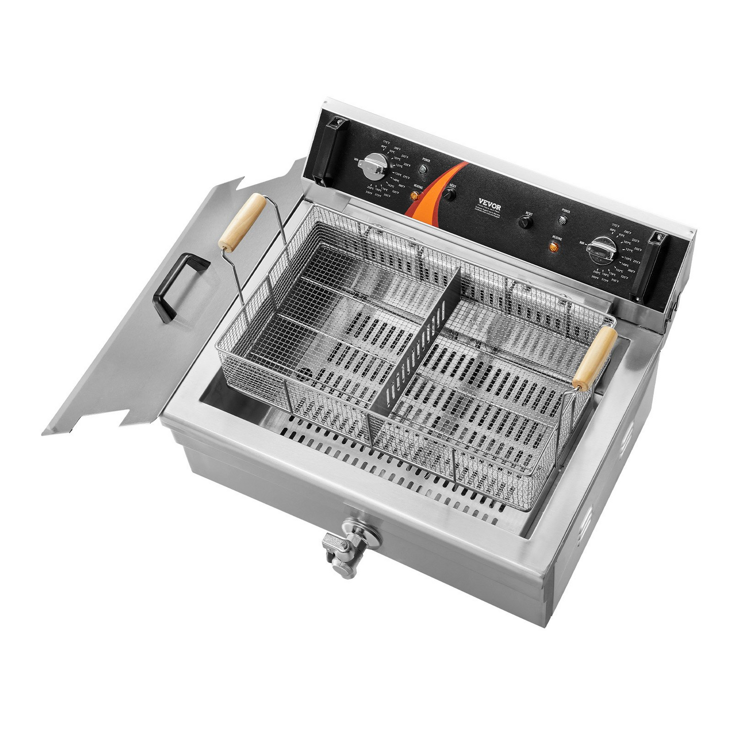 VEVOR Commercial Electric Deep Fryer Countertop Deep Fryer 3000W 30.6Qt / 29L