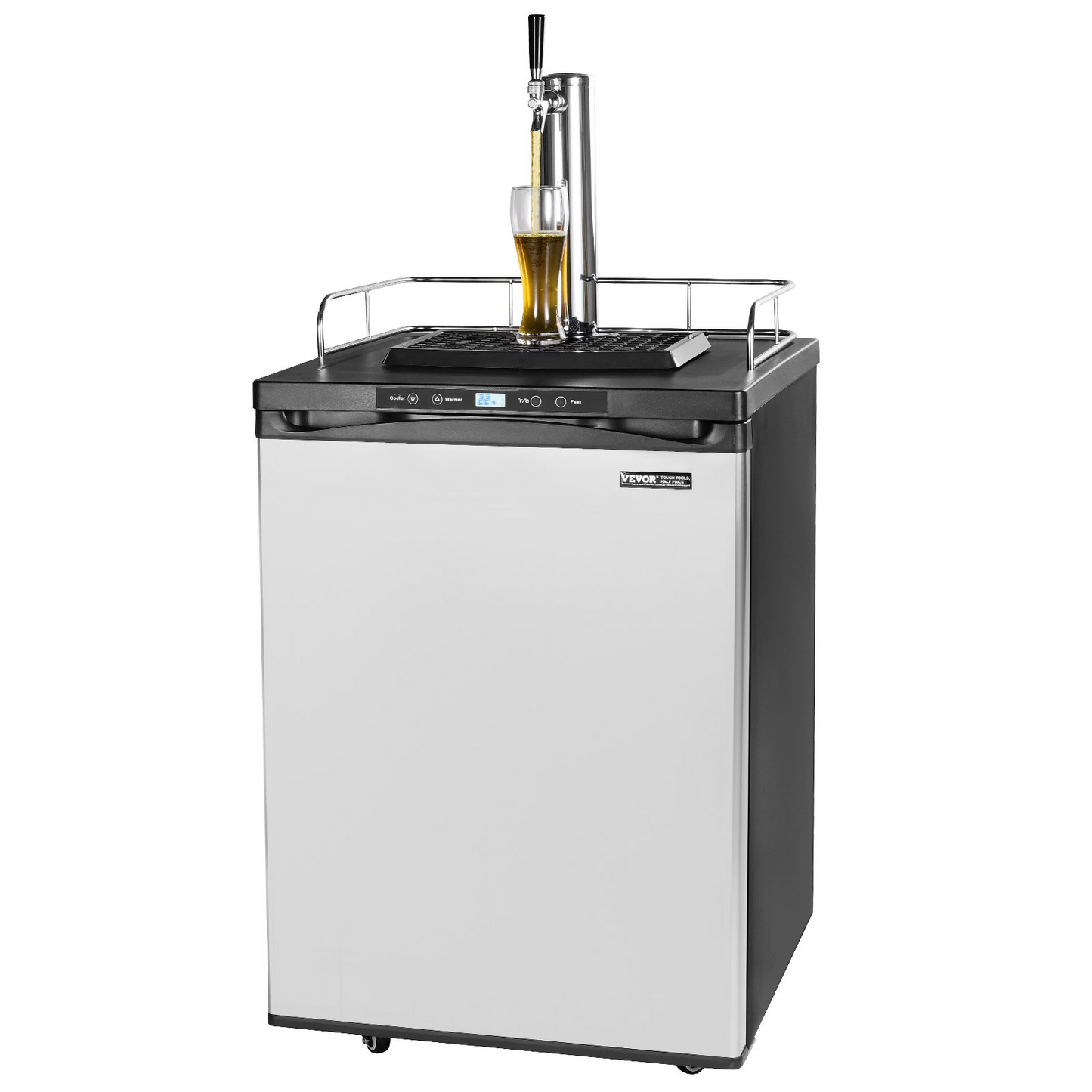 VEVOR Beer Kegerator Draft Beer Dispenser Full Size Keg Refrigerator Single Tap