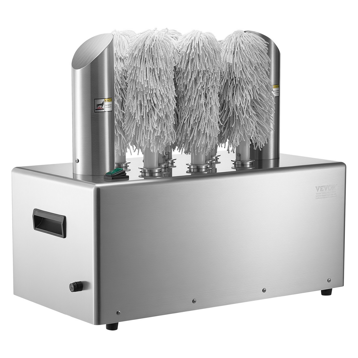 VEVOR Wine Glass Polisher 8-Brush Polishing Machine 660Cups/H for Bar Restaurant