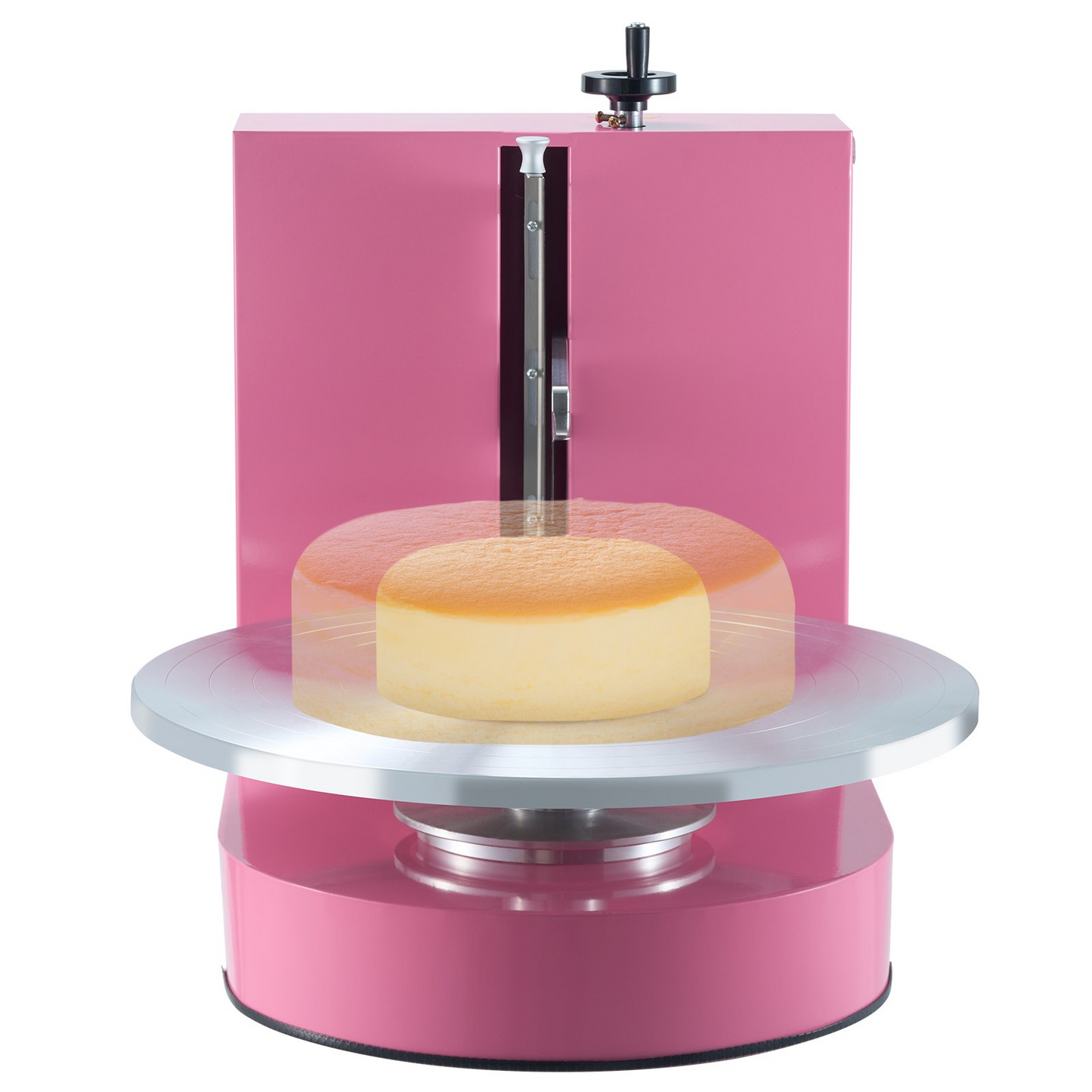 VEVOR Cake Decorating Machine Cake Frosting Spreading for 4" to 16" Cake Pink