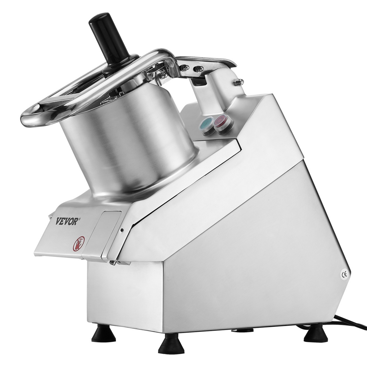 Food Processor Vegetable Chopper w/ 6 Blades Food-Grade Stainless Steel Blender