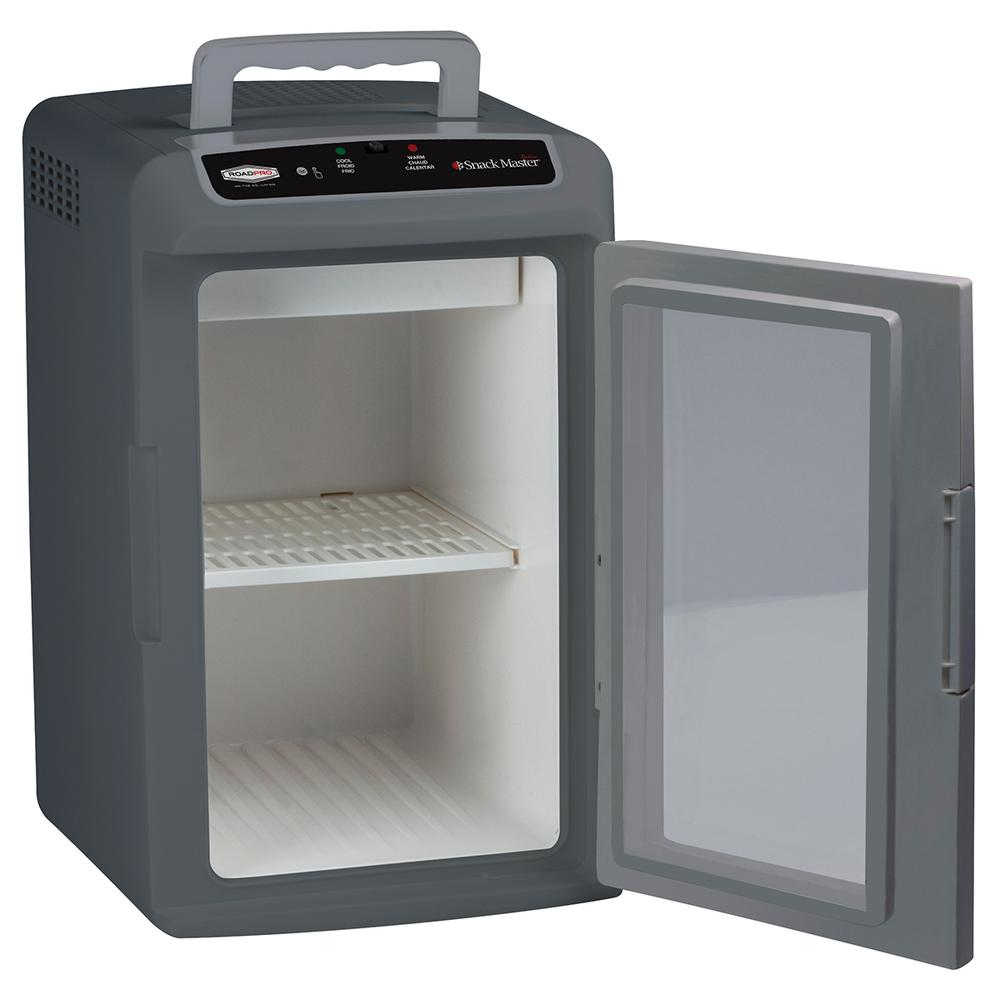 RoadPro RP5653SF 12-Volt Snackmaster Cooler/Warmer Electric Cooler for Truckers Medium Gray