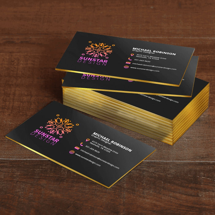 Painted Edge Business Cards