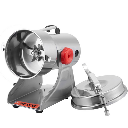 VEVOR 700g Electric Grain Mill Grinder, High Speed 2500W Commercial Spice Grinders, Stainless Steel Pulverizer Powder Machine, for Dry Herbs Grains Spices Cereals Coffee Corn Pepper, Swing Type