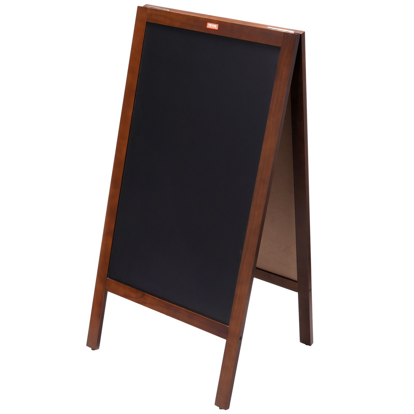 VEVOR A Frame Chalkboard Sign, Double-Sided Sidewalk Signs, Freestanding Vintage Wooden Chalk Board with Chalks & Magnetic Eraser, Rustic Brown Outdoor Sandwich Board, 20"x40", Kitchen Home Wedding