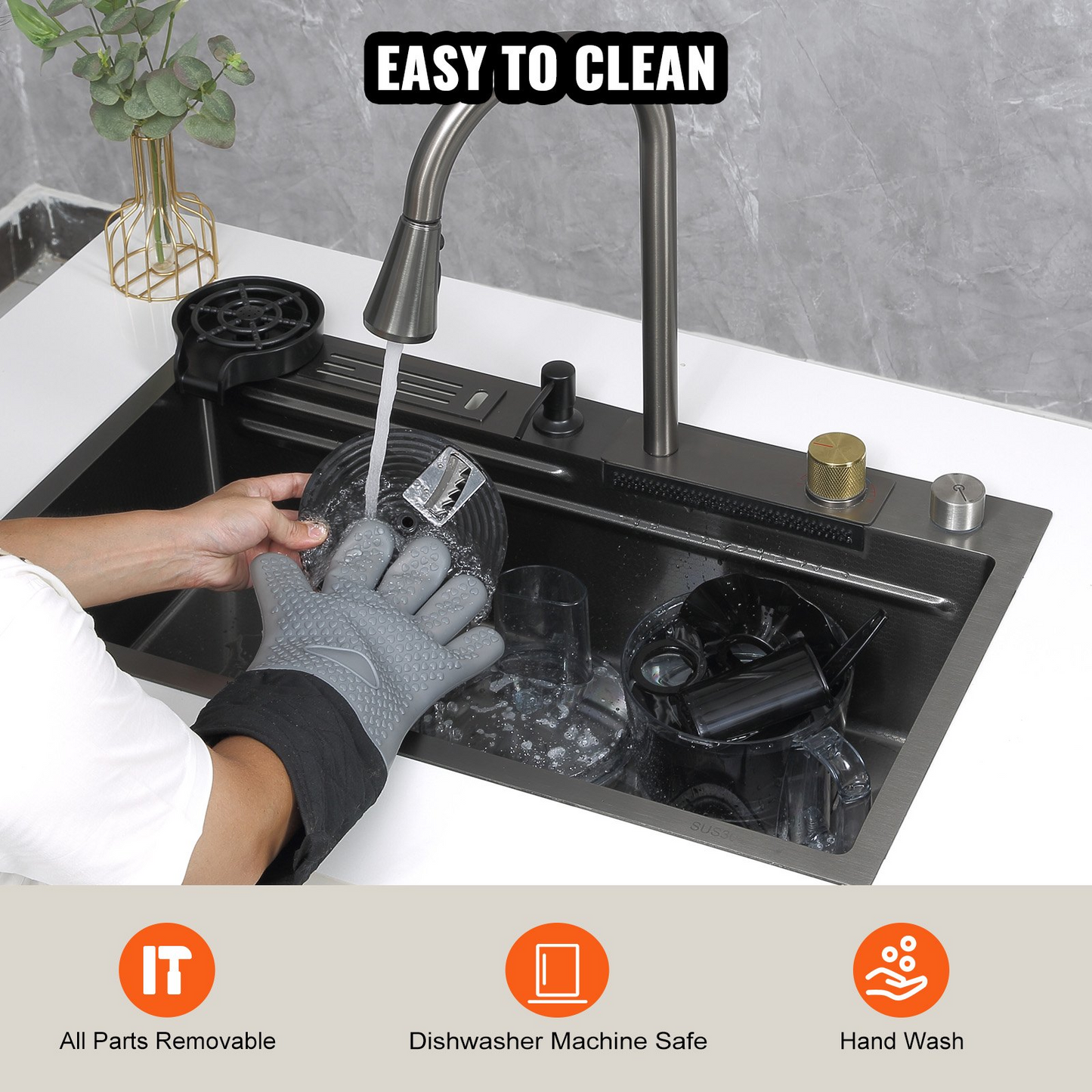 VEVOR Food Processor, 9-Cup Vegetable Chopper for Chopping, Slicing, Shredding, Puree, and Kneading, 600 Watts Stainless Steel Blade Professional Electric Food Chopper, Easy Assembly & Clean, Black