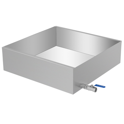 VEVOR Maple Syrup Evaporator Pan 24x24x7 Inch Stainless Steel Maple Syrup Boiling Pan for Boiling Maple Syrup