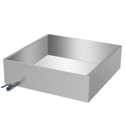 VEVOR Maple Syrup Evaporator Pan 24x24x7 Inch Stainless Steel Maple Syrup Boiling Pan for Boiling Maple Syrup